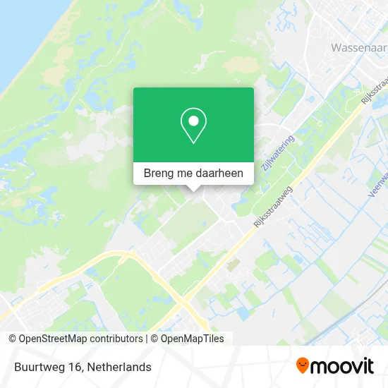 Buurtweg 16 kaart