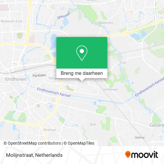 Molijnstraat kaart