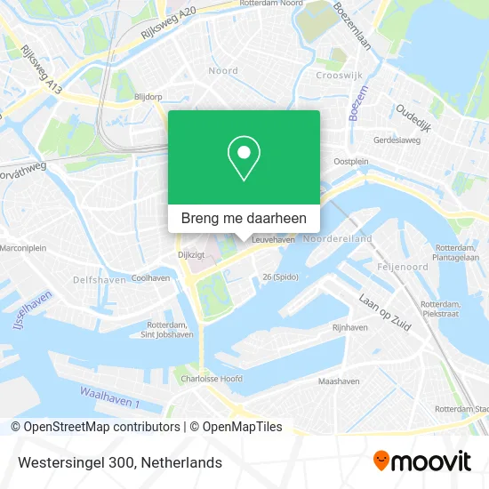 Westersingel 300 kaart