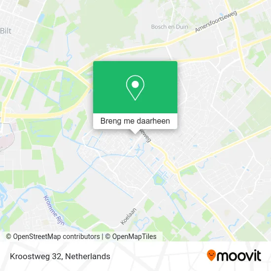 Kroostweg 32 kaart