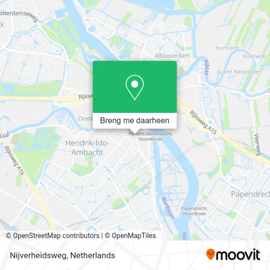 Nijverheidsweg kaart