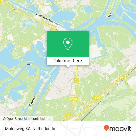 Molenweg 3A kaart