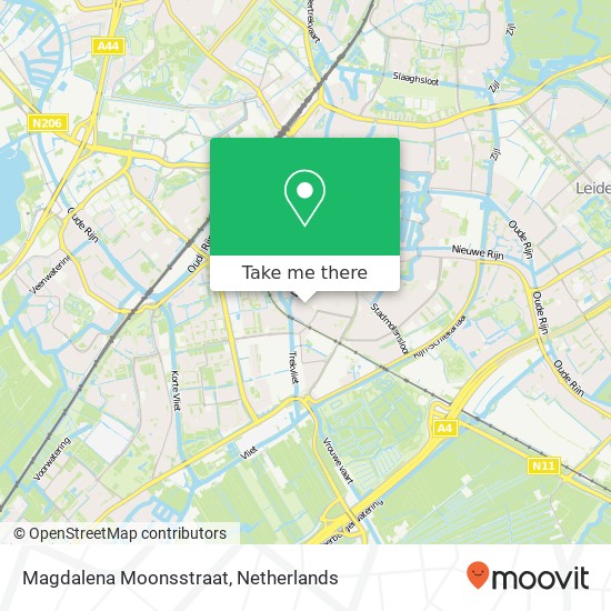 Magdalena Moonsstraat kaart