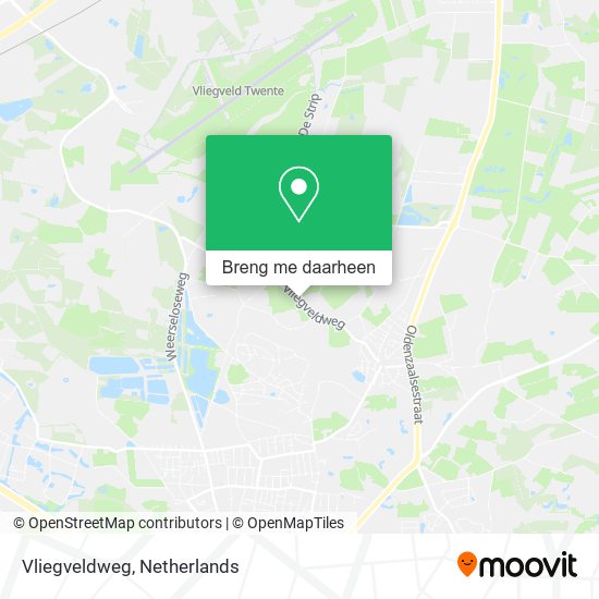 Vliegveldweg kaart