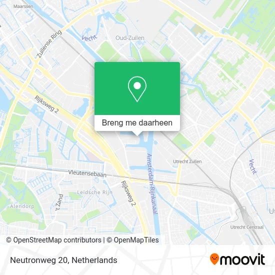 Neutronweg 20 kaart