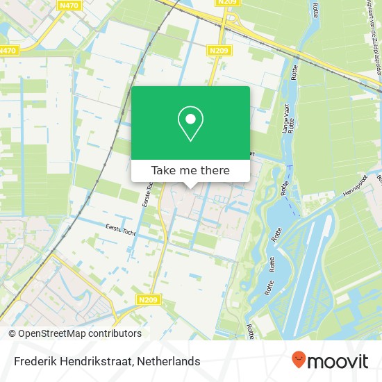 Frederik Hendrikstraat kaart