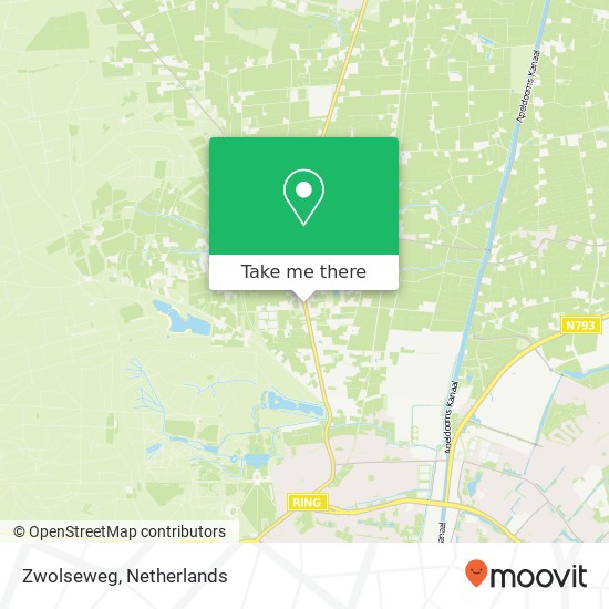 Zwolseweg kaart