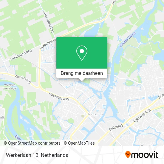 Werkerlaan 1B kaart