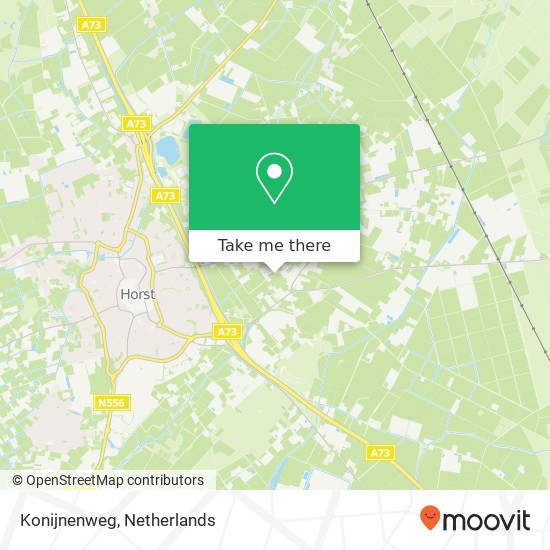 Konijnenweg kaart