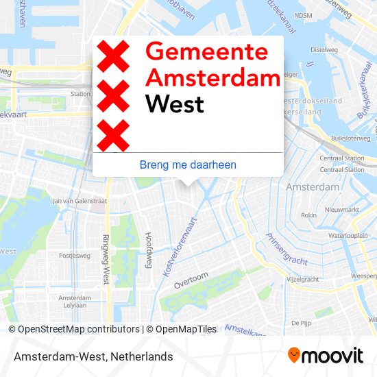 onpeilbaar Bachelor opleiding badge Hoe gaan naar Amsterdam-West via Bus, Trein, Tram of Metro?