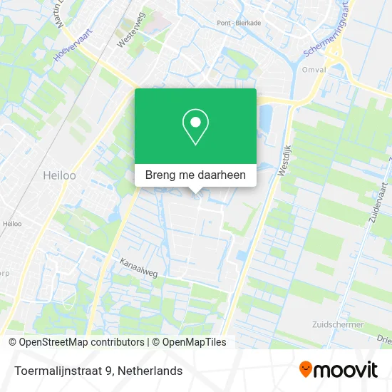 Toermalijnstraat 9 kaart