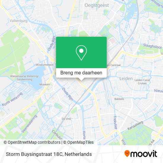 Storm Buysingstraat 18C kaart