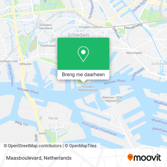 Maasboulevard kaart
