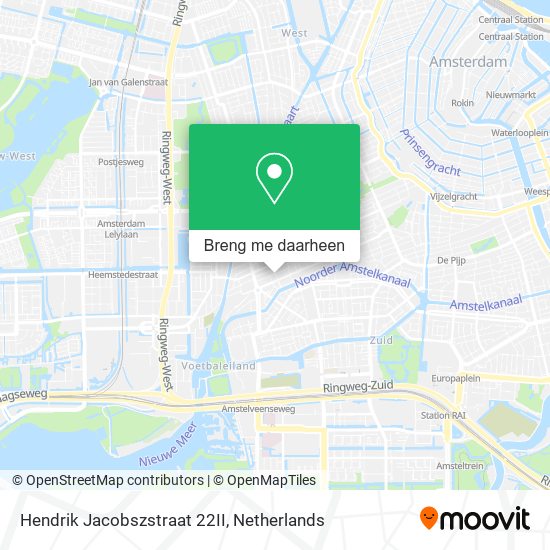 Hendrik Jacobszstraat 22II kaart