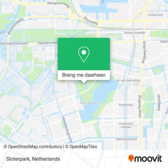 Sloterpark kaart