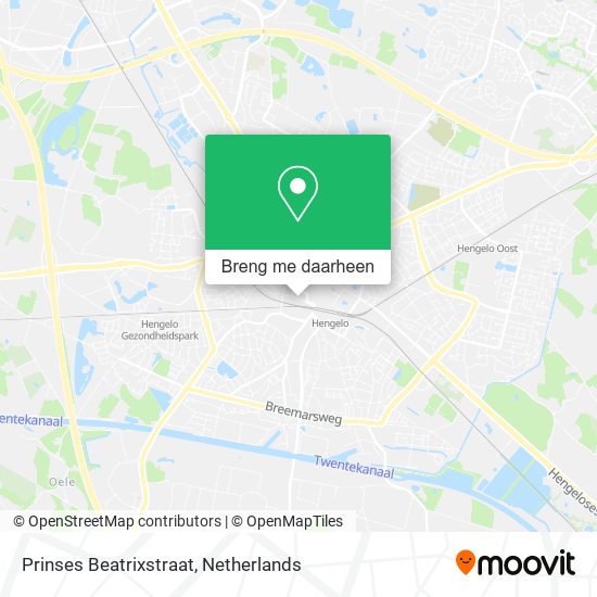 Prinses Beatrixstraat kaart