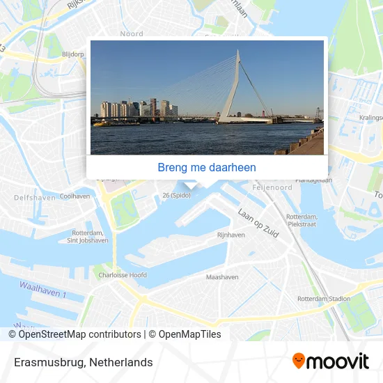 Erasmusbrug kaart