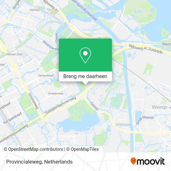 Provincialeweg kaart