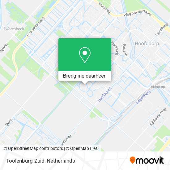 Toolenburg-Zuid kaart