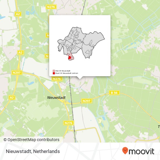 Nieuwstadt kaart