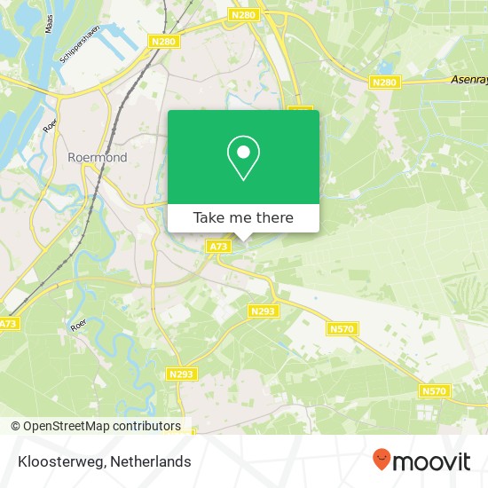 Kloosterweg kaart