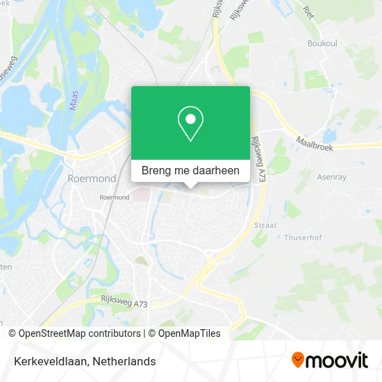 Kerkeveldlaan kaart