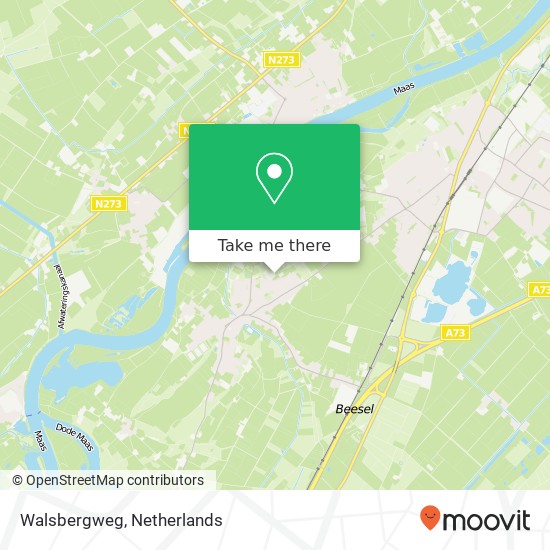 Walsbergweg kaart
