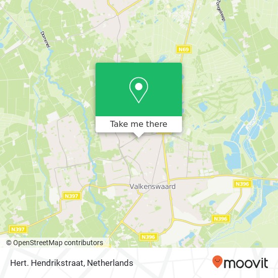 Hert. Hendrikstraat kaart