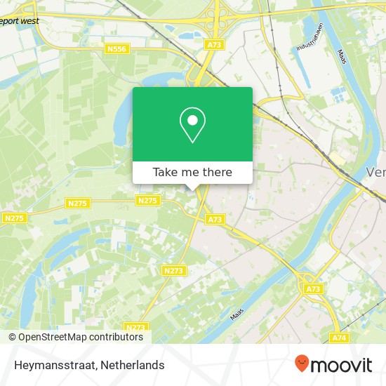 Heymansstraat kaart