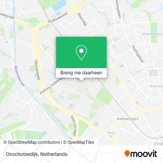 Oirschotsedijk kaart