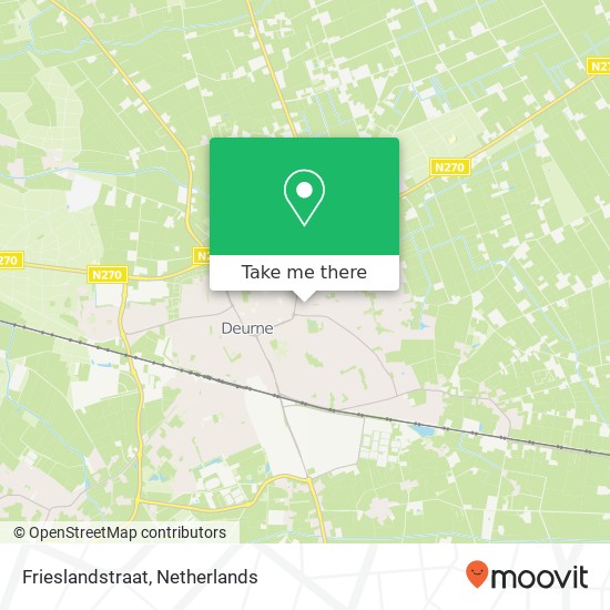 Frieslandstraat kaart