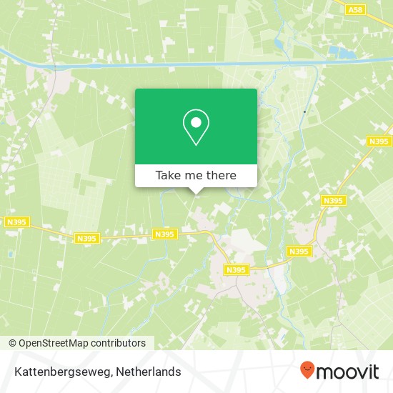 Kattenbergseweg kaart