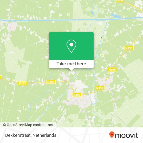 Dekkerstraat kaart