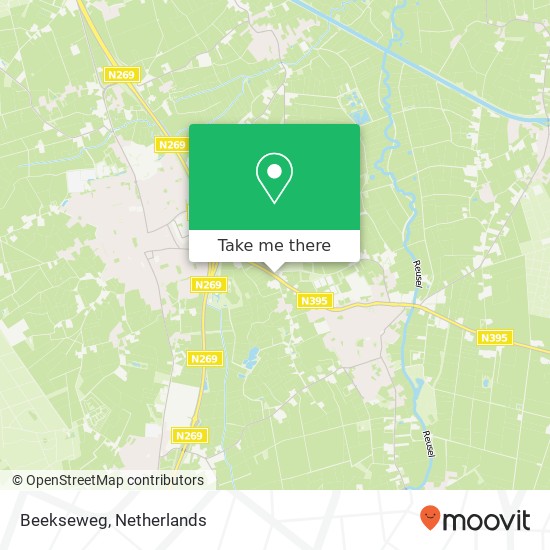 Beekseweg kaart