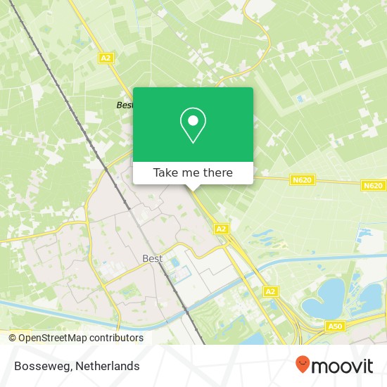 Bosseweg kaart