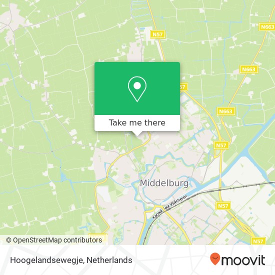 Hoogelandsewegje kaart