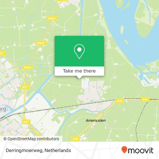 Derringmoerweg kaart