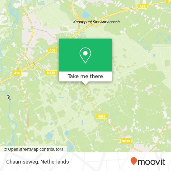 Chaamseweg kaart