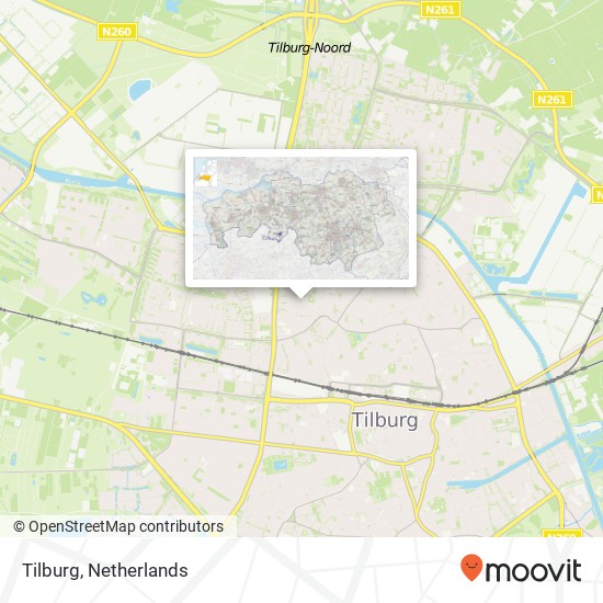 Tilburg kaart