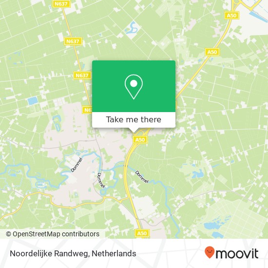 Noordelijke Randweg kaart