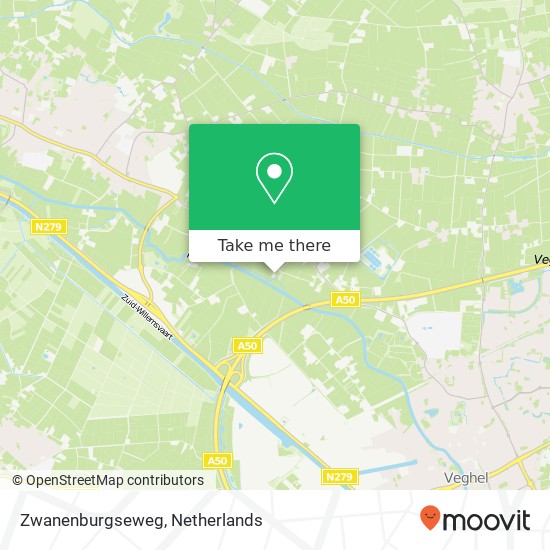 Zwanenburgseweg kaart