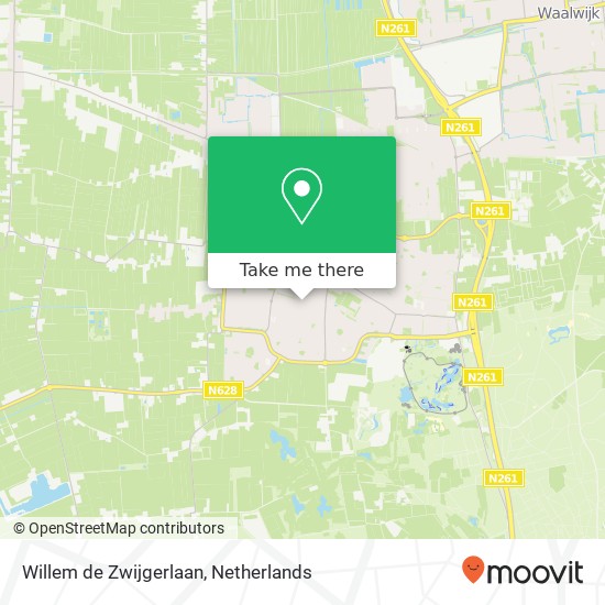 Willem de Zwijgerlaan kaart
