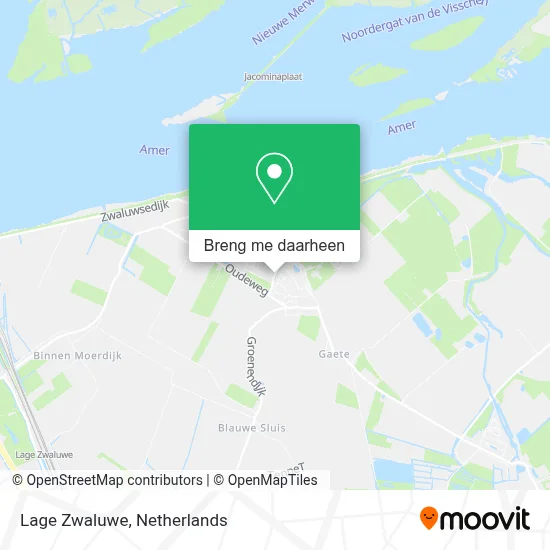 Lage Zwaluwe kaart
