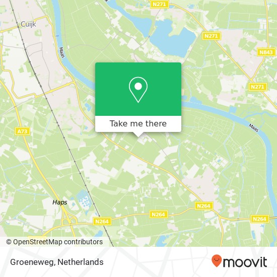 Groeneweg kaart