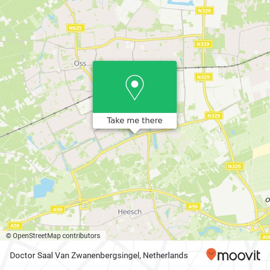 Doctor Saal Van Zwanenbergsingel kaart