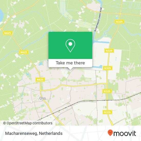 Macharenseweg kaart