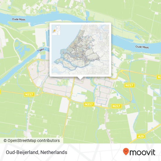 Oud-Beijerland kaart