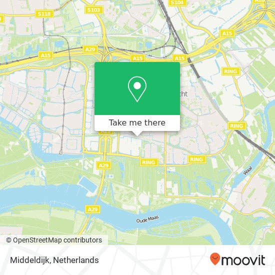 Middeldijk kaart