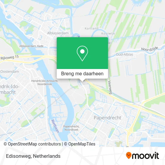 Edisonweg kaart