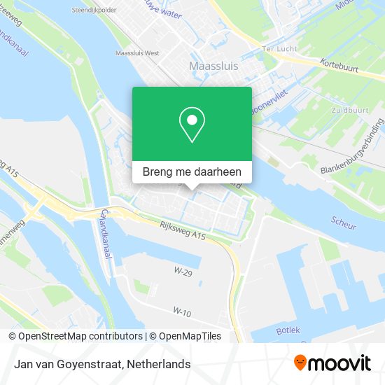 Jan van Goyenstraat kaart